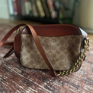 Authentic leather Coach crossbody bag | designer purse